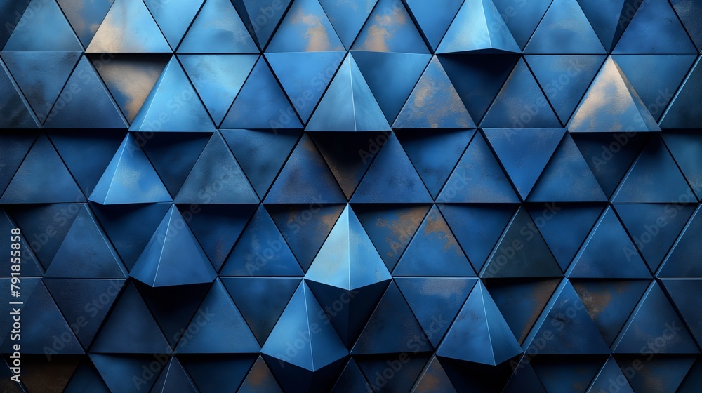 Abstract Blue Triangular Pattern Abstract Blue Triangular Pattern