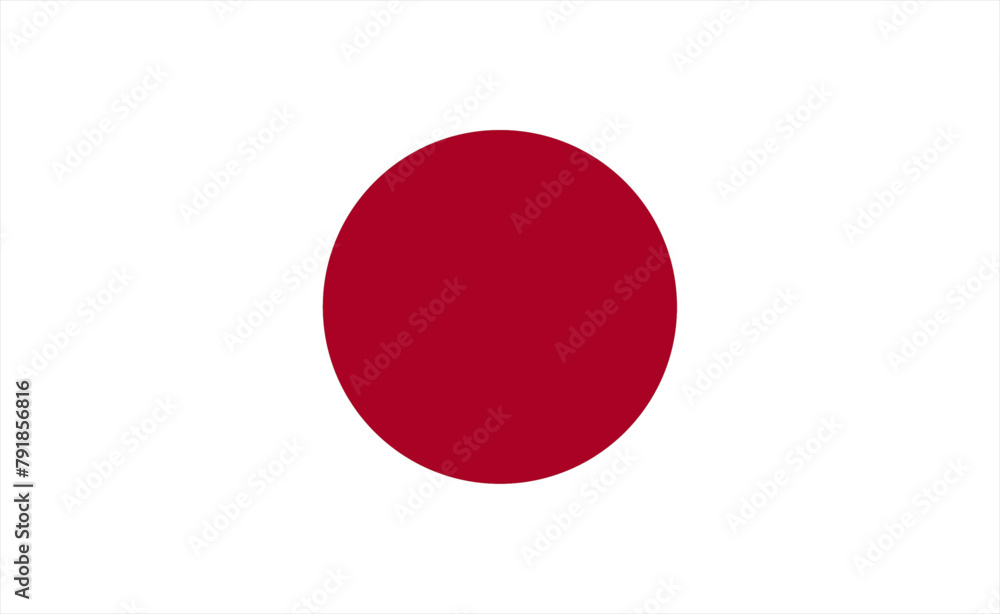 Japanese flag, vector illustration. The national flag of Japan. Japanese flag, vector illustration. The national flag of Japan.
