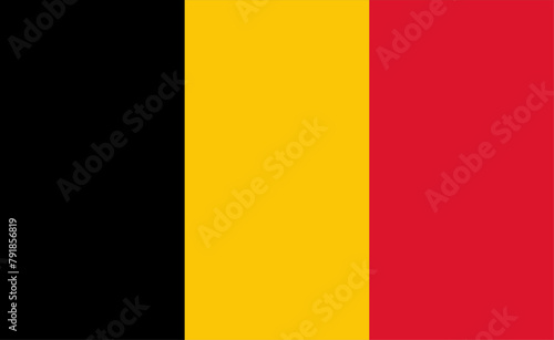 Belgian flag vector illustration. The national flag of Belgium.