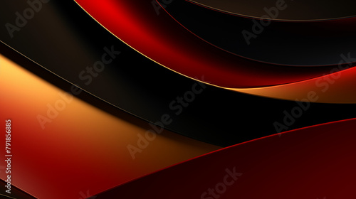 Abstract Red/Black/Gold Background