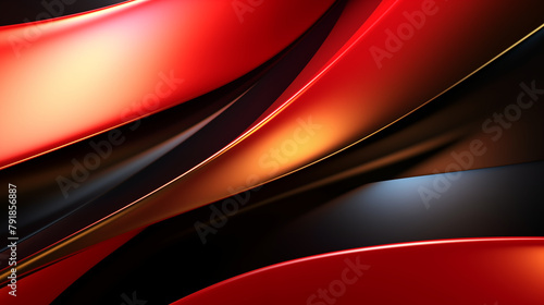 Abstract Red/Black/Gold Background