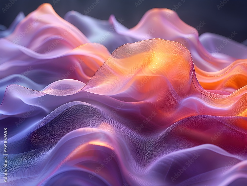 Pastel Waves of Calming Modern Abstract Art Background Pastel Waves of Calming Modern Abstract Art Background