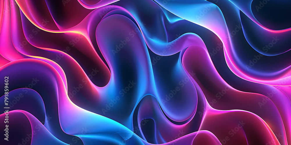 Gradient neon glow with fluid shapes, modern and trendy, for youth-targeted electronics or fashionable accessories Gradient neon glow with fluid shapes, modern and trendy, for youth-targeted electronics or fashionable accessories