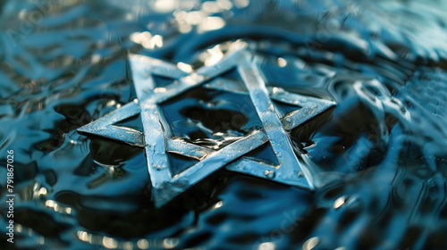 Blue Star of David Trail, Pesach celebration, Jewish Holiday, Passover sharing and celebrating  photo