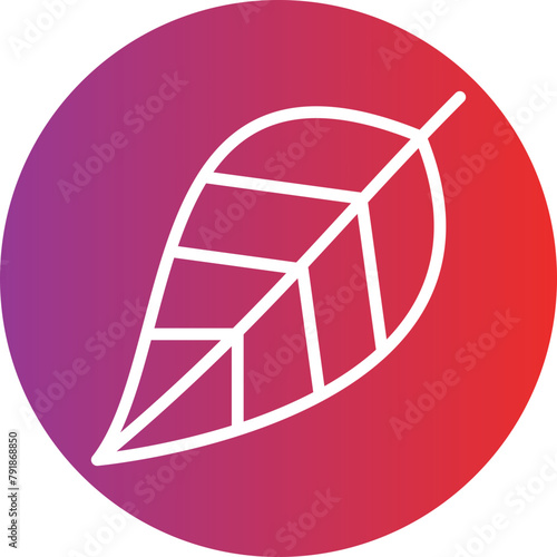 Leaf vector icon style