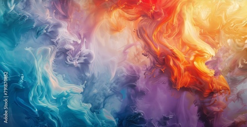 Dreamy Flow: Abstract Background in Vivid Colors