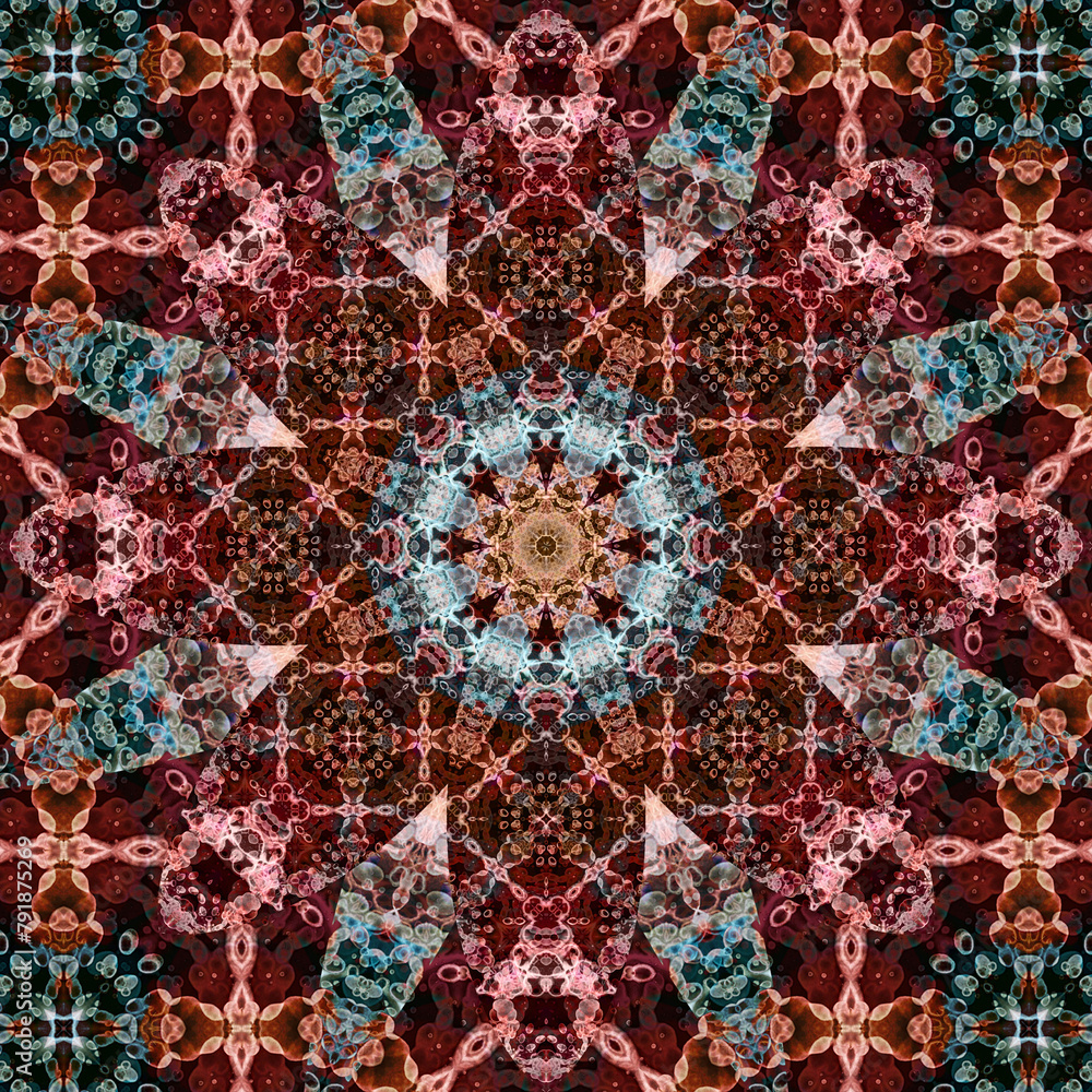 Seamless abstract square pattern. Ethnic pattern.