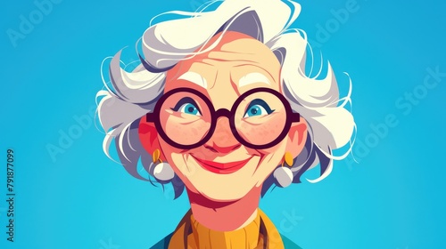 The elderly lady featured in this clipping path is an invaluable asset for enhancing graphic design projects and creating stunning cartoon illustrations