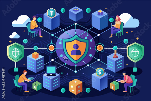 Blockchain technology securing transactions in a decentralized network