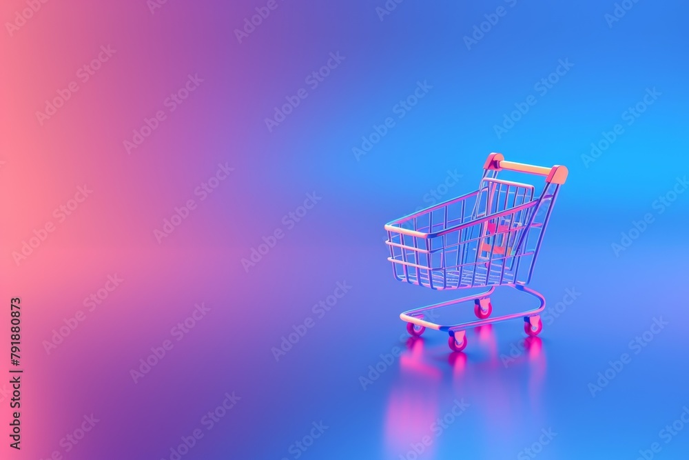 shopping cart icons on neon color bshopping cart icons on neon color backgroundackground