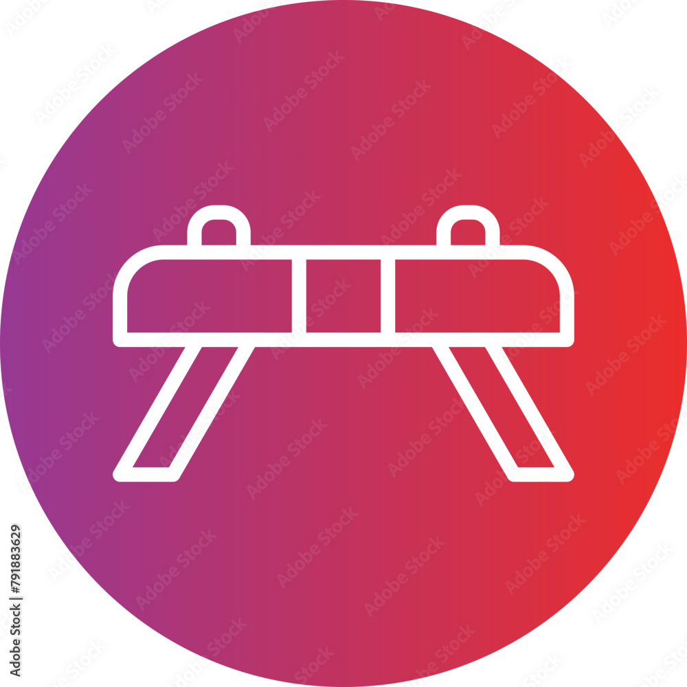 Gymnastics Vault Icon Style Gymnastics Vault Icon Style