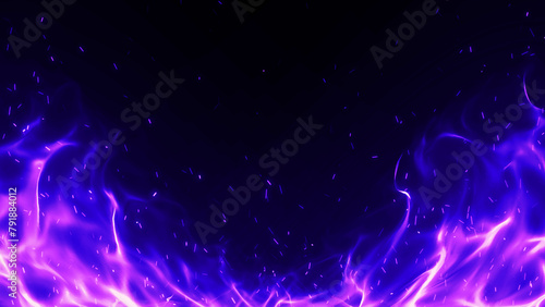 対決に使えそうな紫の炎の背景