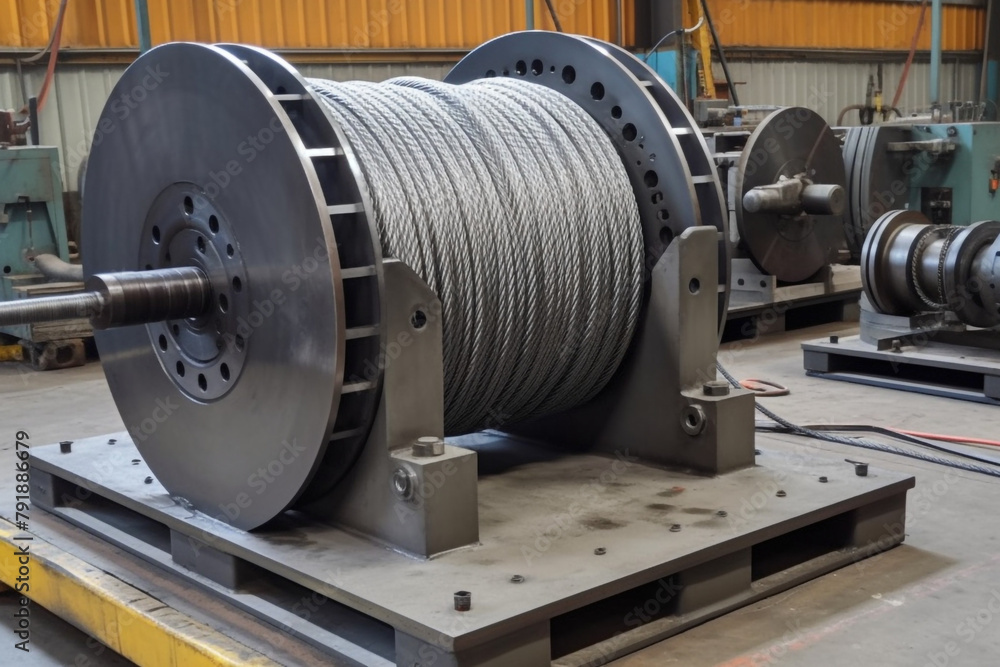 carbon steel cable сreated with Generative Ai carbon steel cable сreated with Generative Ai