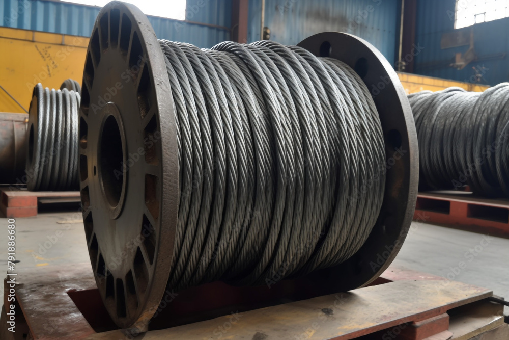 carbon steel cable сreated with Generative Ai carbon steel cable сreated with Generative Ai