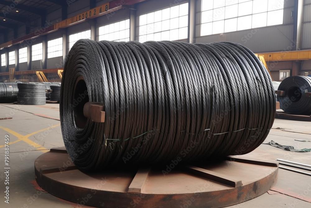 carbon steel cable сreated with Generative Ai carbon steel cable сreated with Generative Ai