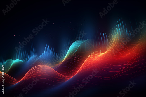 rhythm and harmony concept for design abstract background photo