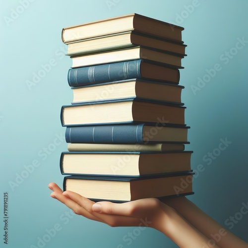 A stack of books
