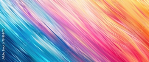Bright colored blurred brushstrokes as multicolored flashes for an abstract background. Toned, Diagonal strip lines. Abstract background. Background for modern graphic design and text 