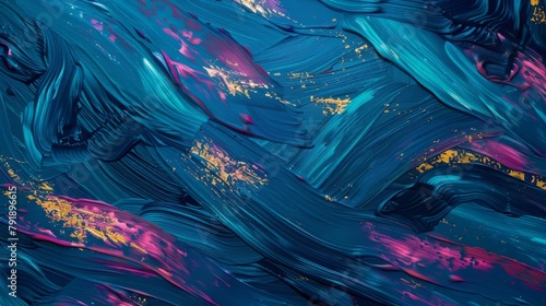 Iridescent Flow  Abstract Background with Shimmering Brushstrokes