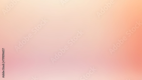 Abstract color gradient backdrop, smoothly shifting from shades of orange, pink, to beige. Tranquility and harmony, beauty of smooth transitions, minimalistic aesthetics. Background for compositions