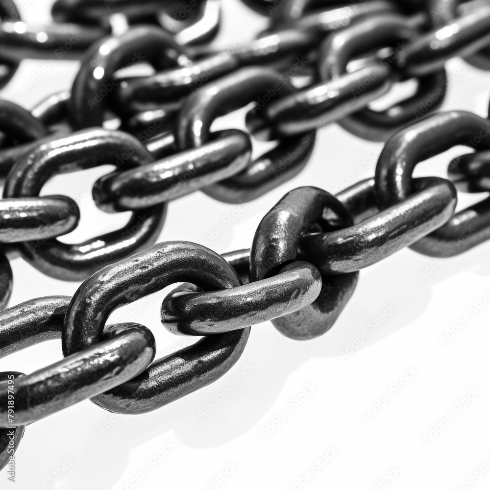 photography of carbon steel chain, product catalog сreated with Generative Ai