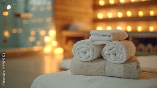 Soft and fluffy towels are essential for a relaxing spa experience