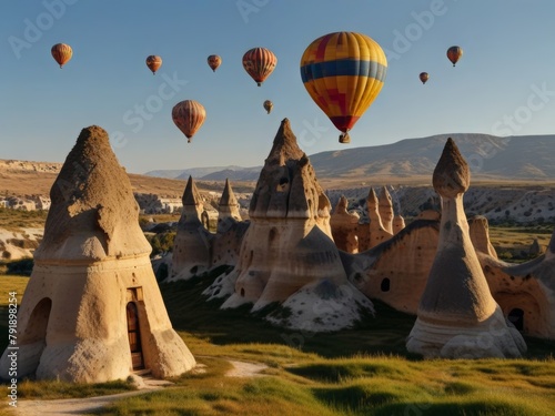 Cappadocia Wonder: Fairy Chimneys and Hot Air Balloons, Lunar-Like Landscape in Turkey