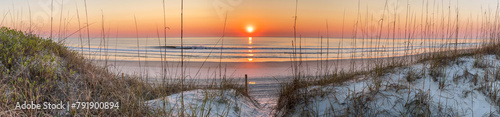 Pano Sunrise Over American Beach Florida