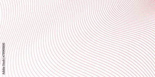 smooth gradient wavy lines on transparent background - red
