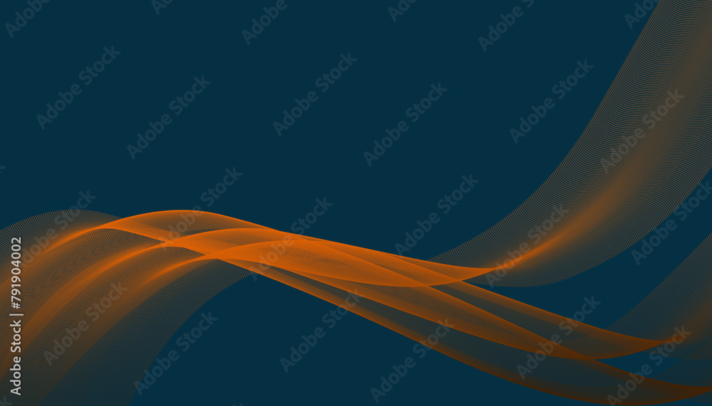 Orange abstract background with lines