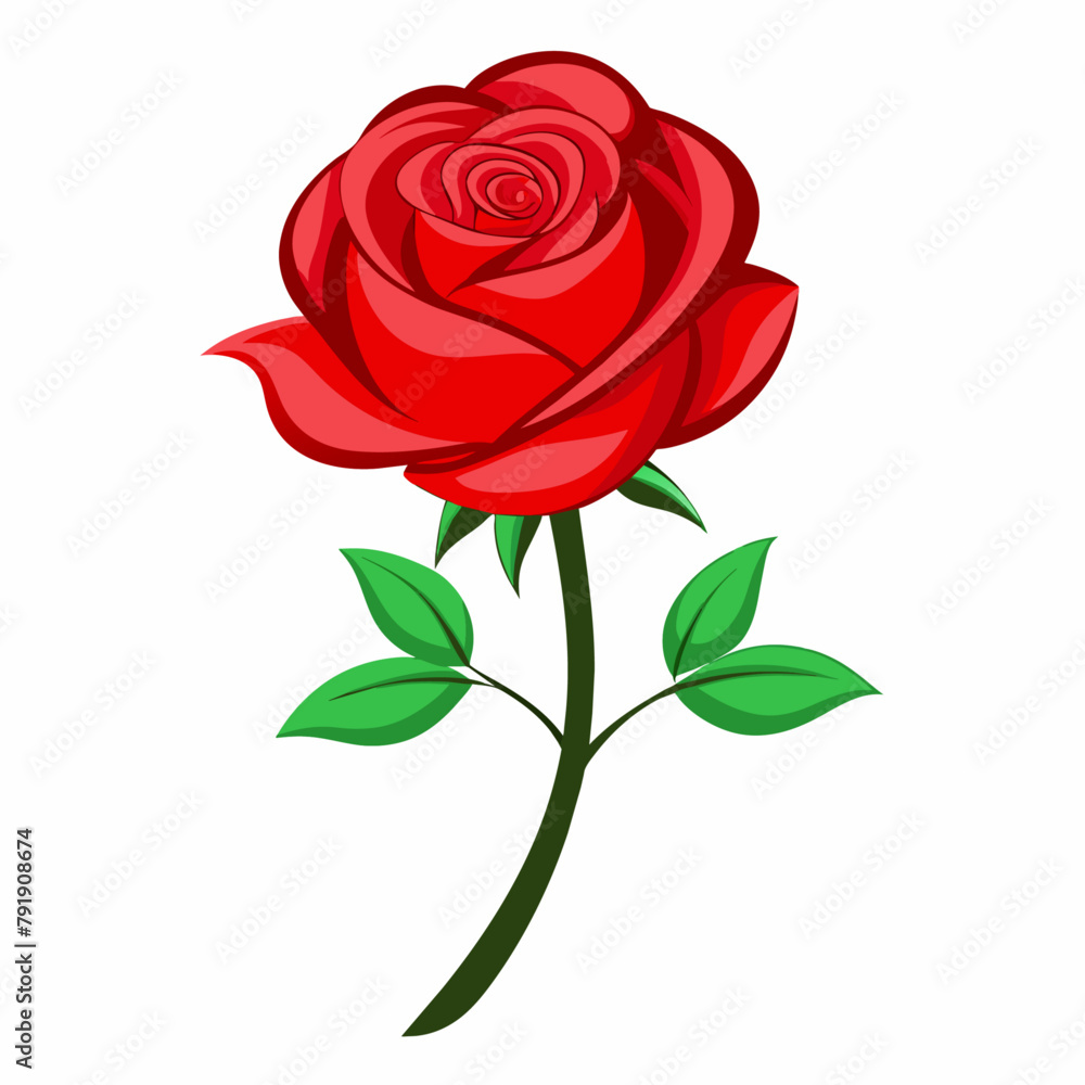 A Red rose vector art illustration (9) A Red rose vector art illustration (9)