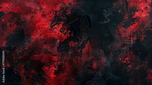 dark abstract artwork in deep red and black. photo