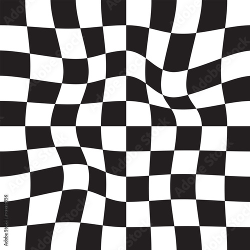 Wide format checkered patteren, background. Chequered backdrop. Chessboard, checkerboard texture