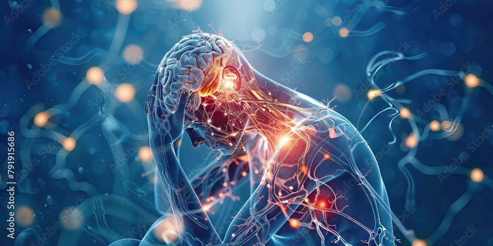 Vitamin B12 Deficiency The Fatigue and Tingling Sensation Visualize a person with highlighted