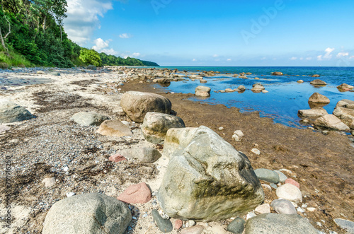 Natural beach in the north of the island of Rügen