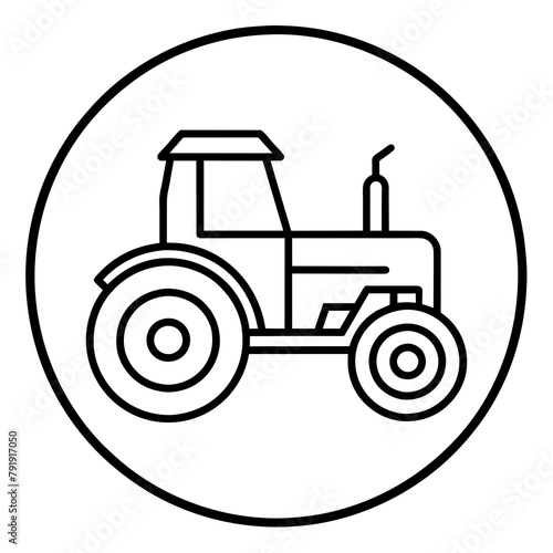 A traktor logo icon vector illustration.