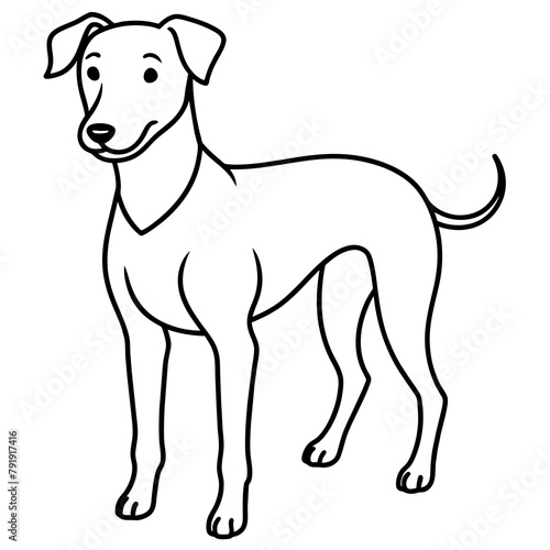 illustration of a dog logo icon vector fills. 