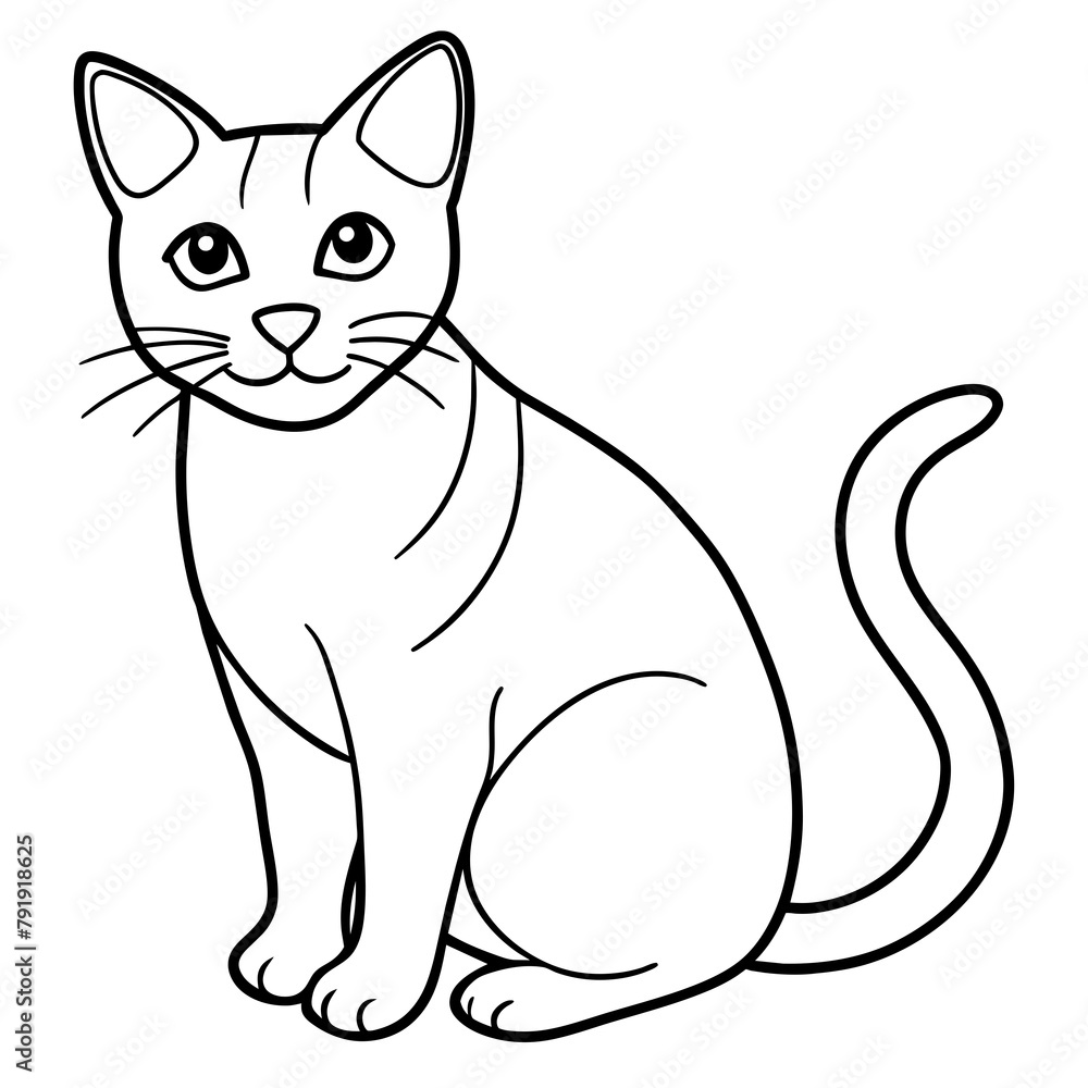 black and white cat cartoon logo icon vector illustration black and white cat cartoon logo icon vector illustration