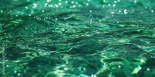 Ethereal Aquatic Serenity  Crystal Clear Green Pool