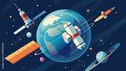 Spinning in orbit a space stations trajectory is marked by countless orbits around Earth where astronauts from different nations came together