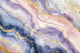 sophisticated marbled paper design with gold accents and a fusion of pink and purple hues