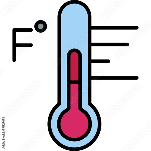 Fahrenheit Degrees Icon