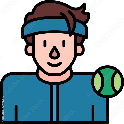 Tennis Player Icon