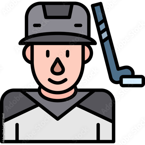 Hockey Player Icon