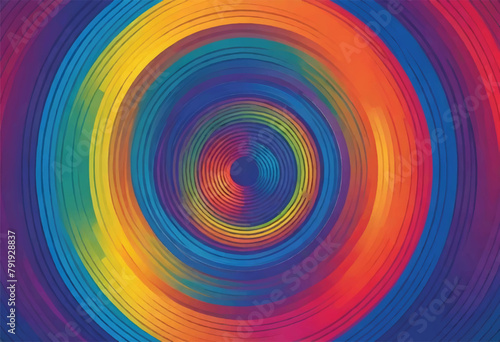 a rainbow colored circle is shown with a rainbow pattern