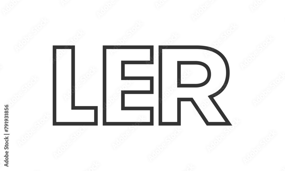LER logo design template with strong and modern bold text. Initial based vector logotype featuring simple and minimal typography. Trendy company identity. LER logo design template with strong and modern bold text. Initial based vector logotype featuring simple and minimal typography. Trendy company identity.