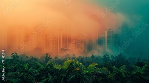 Urban Greening Amidst Heatwave Smog: World Environment Day Cityscape