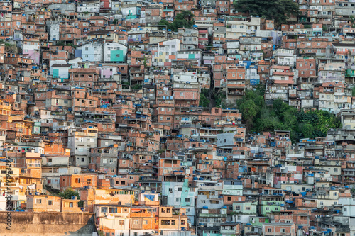 View of the favela in Rio.