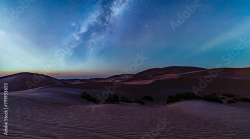 Fototapeta Naklejka Na Ścianę i Meble -  Milky Way over the Al Quaa Desert in Abu Dhabi