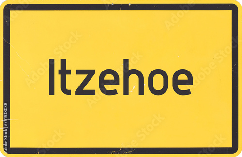 Ortsschild Itzehoe photo
